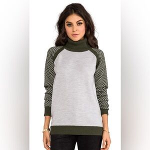 Revolve Primary 100% Wool Tread Turtleneck Sweater Measures M Preppy Gorpcore‎